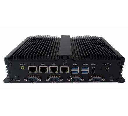 四网口无风扇嵌入式工控机MIS-4POE